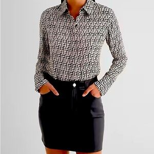 Express Slim Fit Portofino Shirt Size Small NWT